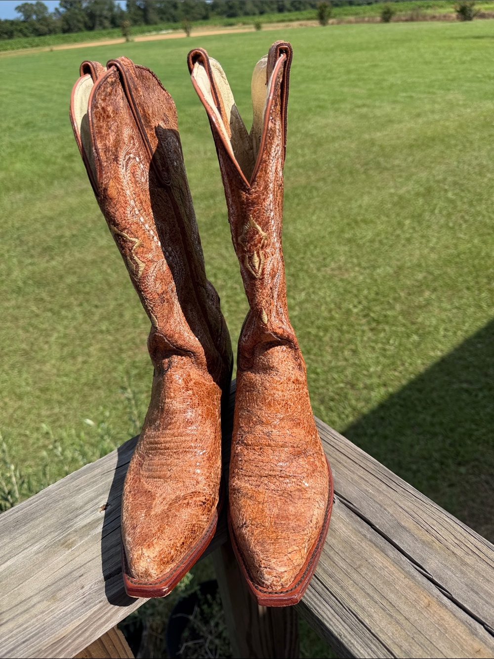 Ferrini Leather Interior and Exterior Classic Brown Western Cowboy Boots